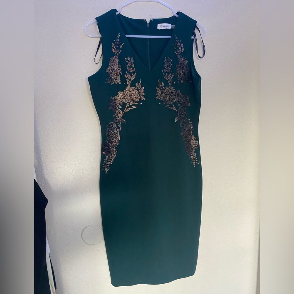 Emerald green dress